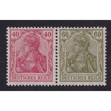 ALEMANIA 1921 ESTAMPILLAS SE-TENANT ZUSAMMENDRUCKE NUEVAS MINT MI W17 10 EUROS